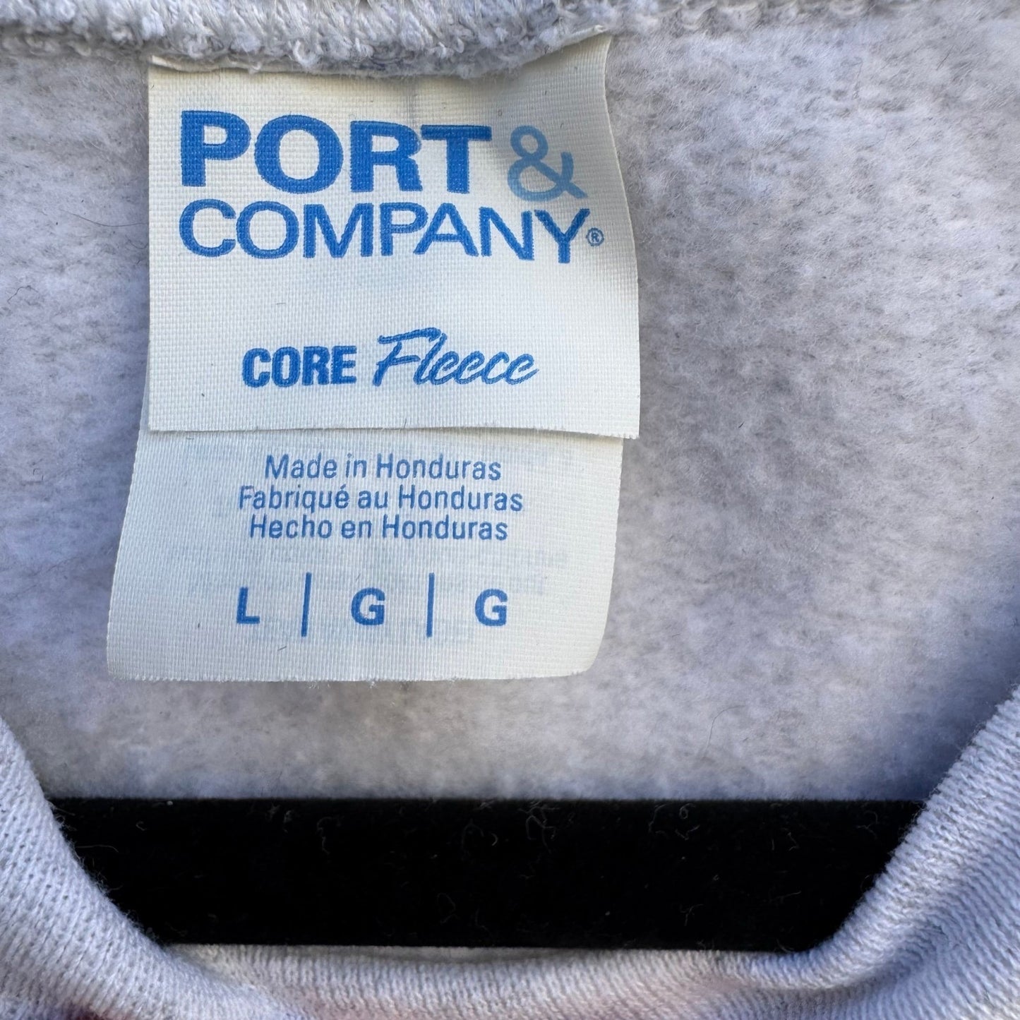 Port & Company Core Fleece Sweatshirt Sweatpants Set Ash Gray Mens L Athleisure