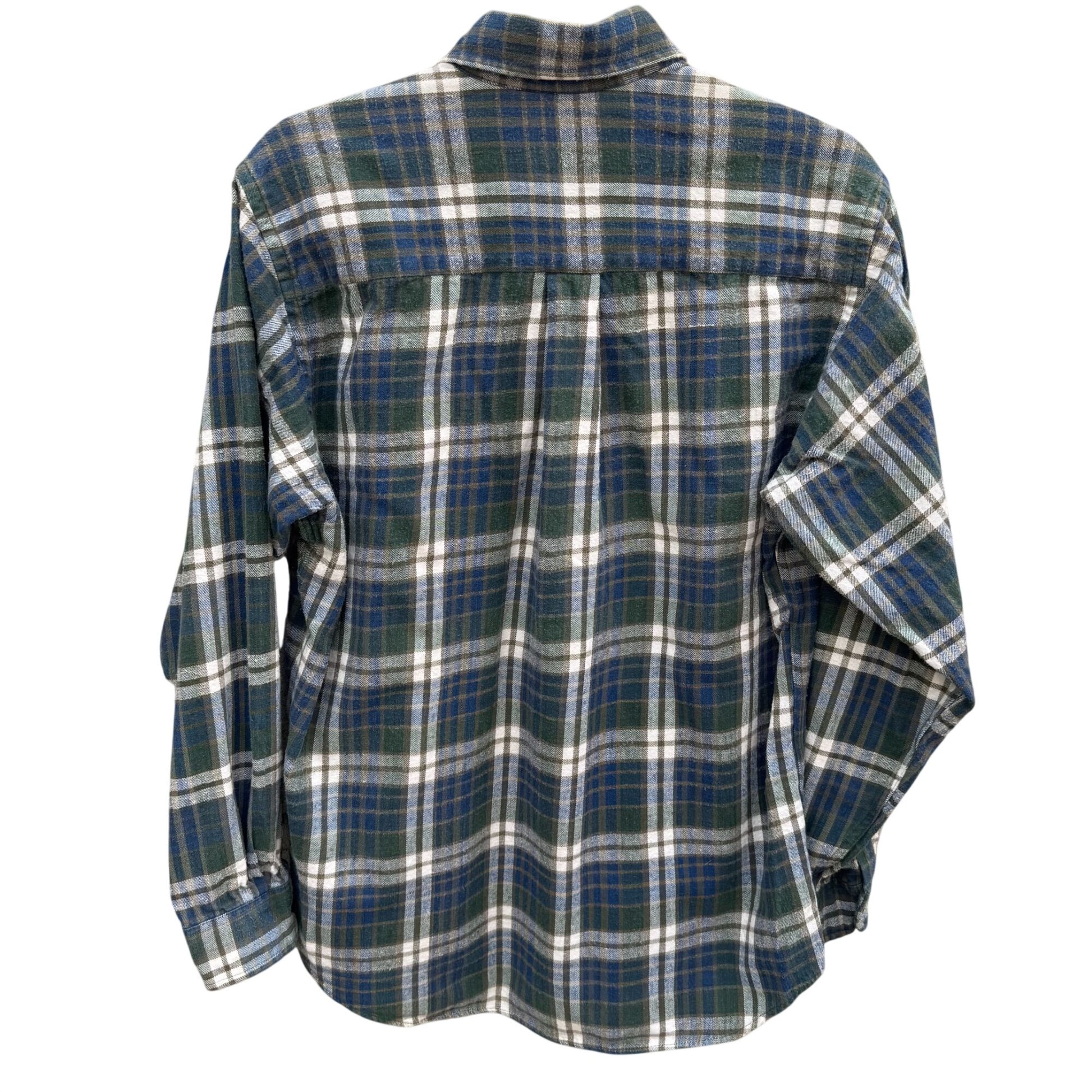 Cambridge Classics Vintage Mens L Plaid Button-Up Shirt Flannel Long Sleeve