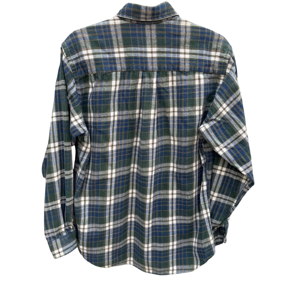 Cambridge Classics Vintage Mens L Plaid Button-Up Shirt Flannel Long Sleeve