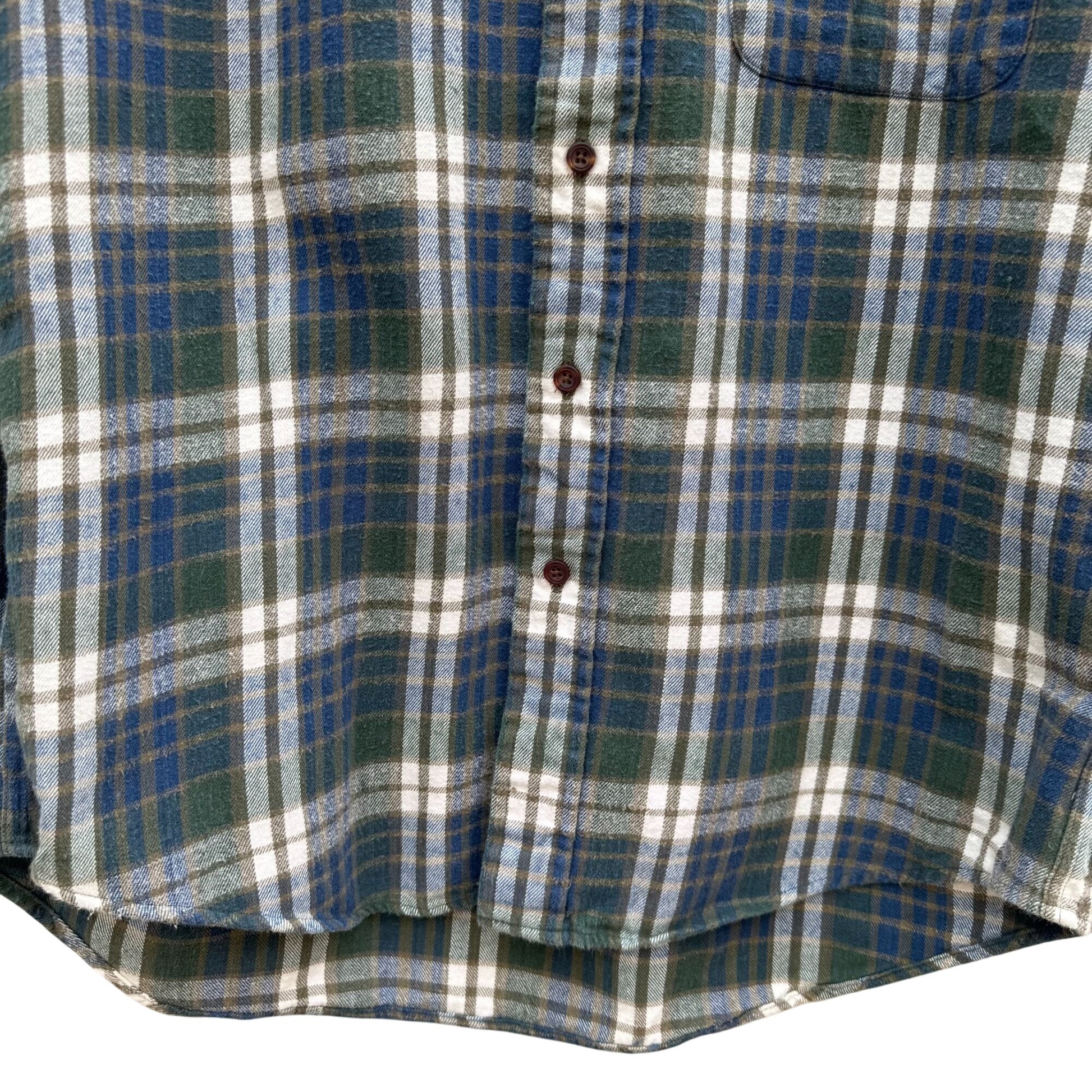 Cambridge Classics Vintage Mens L Plaid Button-Up Shirt Flannel Long Sleeve