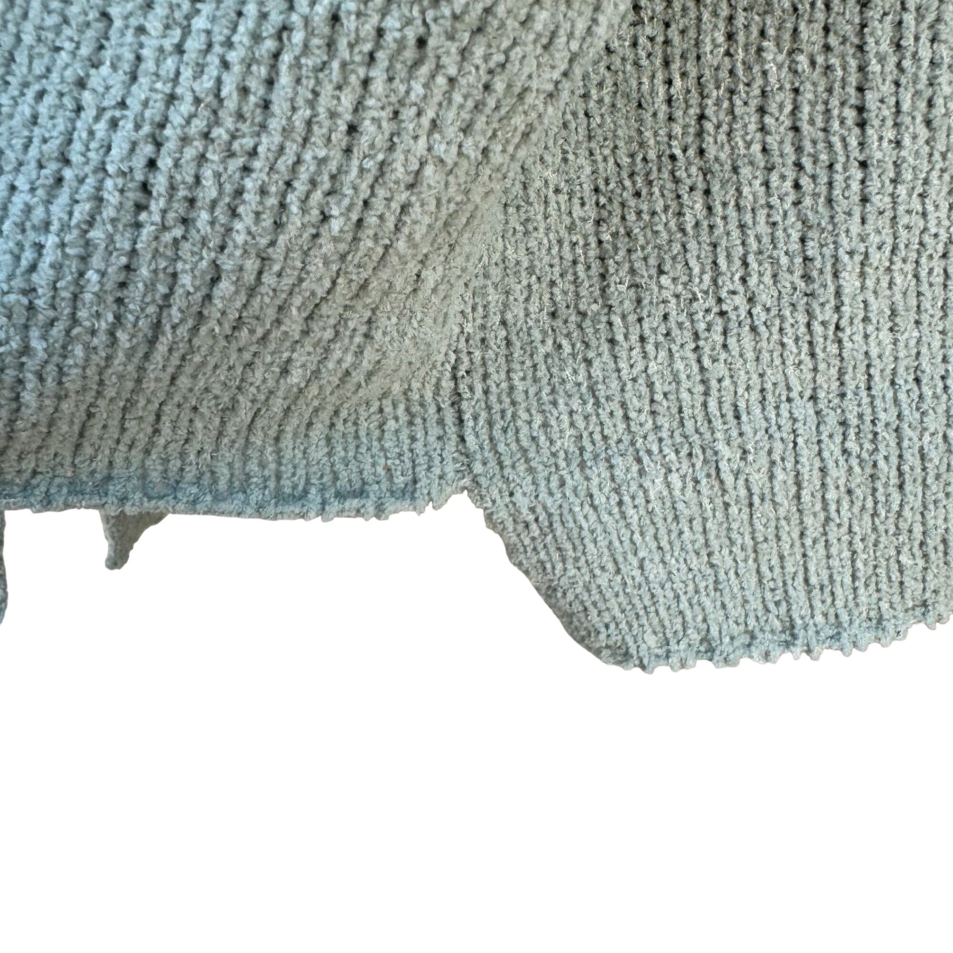 Hint Of Mint Womens Dried Sage Pullover Tie Sleeves Knit Tunic Sweater New XL