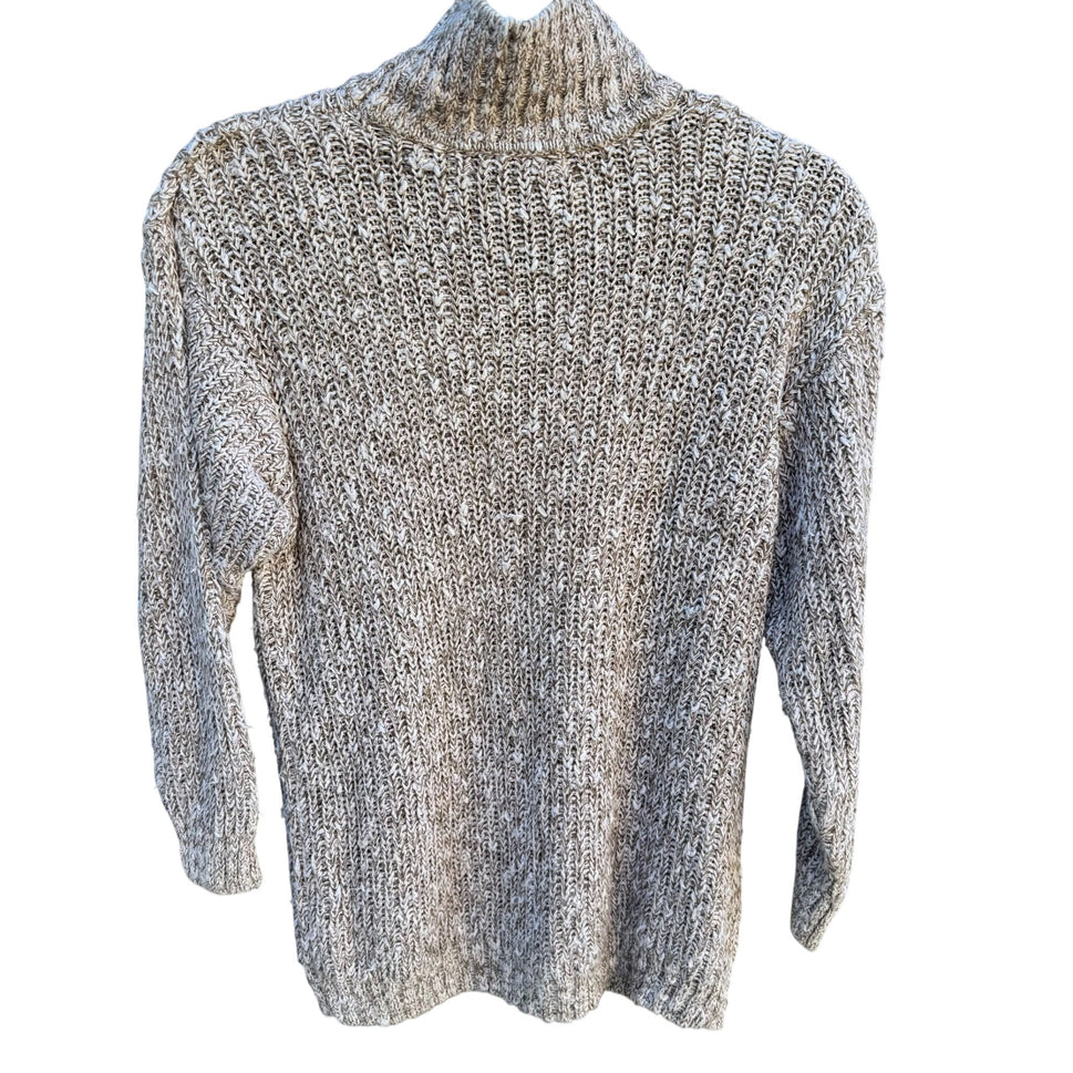 Systems By FWM Fenn Wright Manson Beige Chunky Knit Turtleneck Sweater Womens M