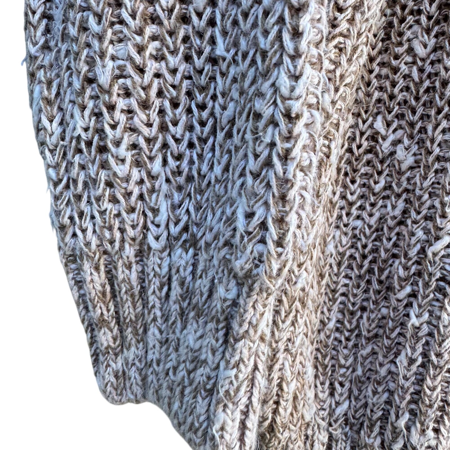 Systems By FWM Fenn Wright Manson Beige Chunky Knit Turtleneck Sweater Womens M