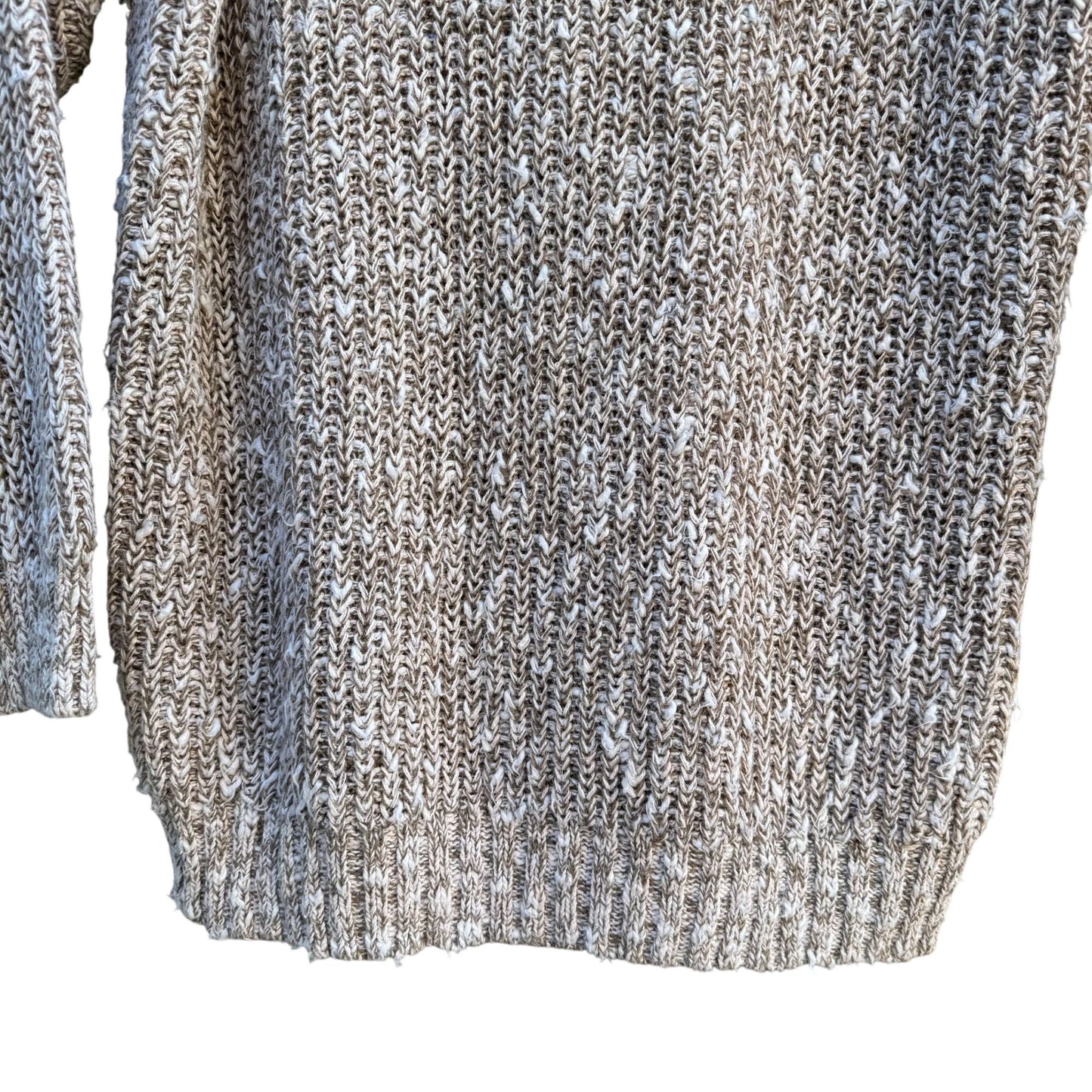 Systems By FWM Fenn Wright Manson Beige Chunky Knit Turtleneck Sweater Womens M