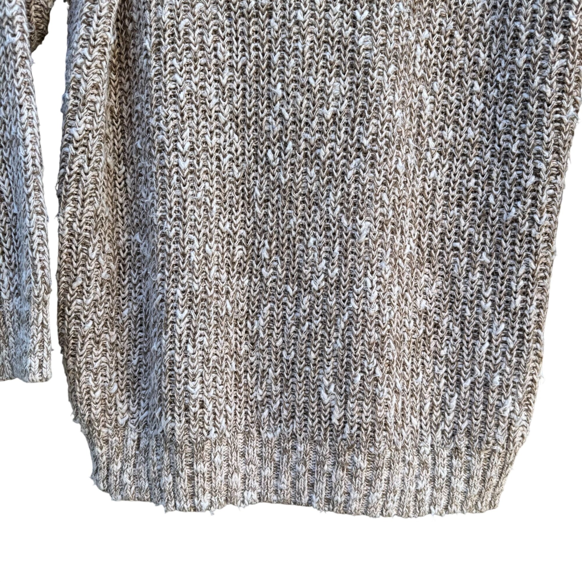 Systems By FWM Fenn Wright Manson Beige Chunky Knit Turtleneck Sweater Womens M