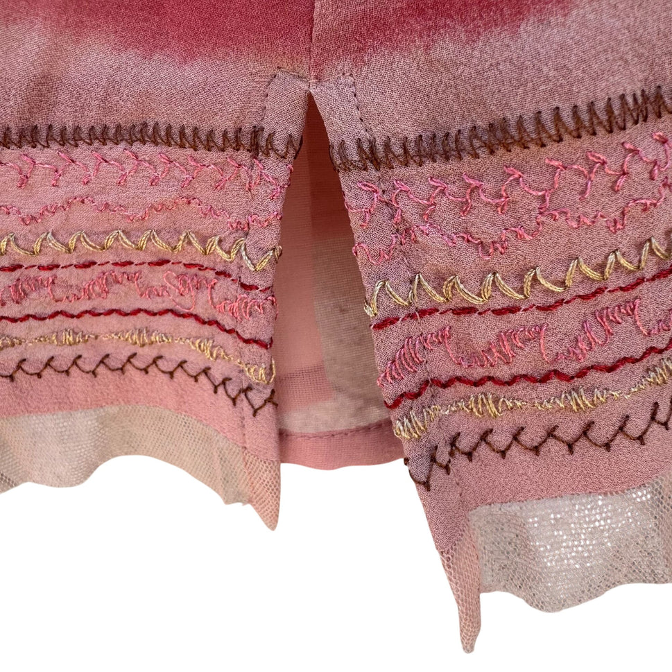 Randolph Duke The Look Sheer Silk Striped Button-Up Shirt & Sleeveless Top Set 6