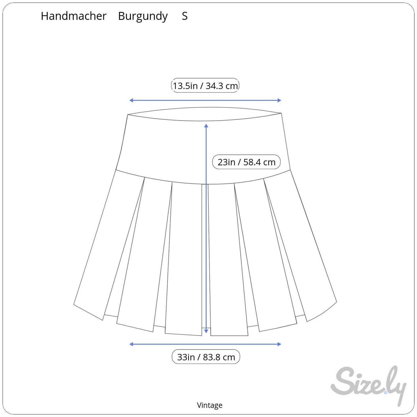 Handmacher Vintage 80s Womens Burgundy Diamond Print 2 Piece Blouse Skirt Set 8