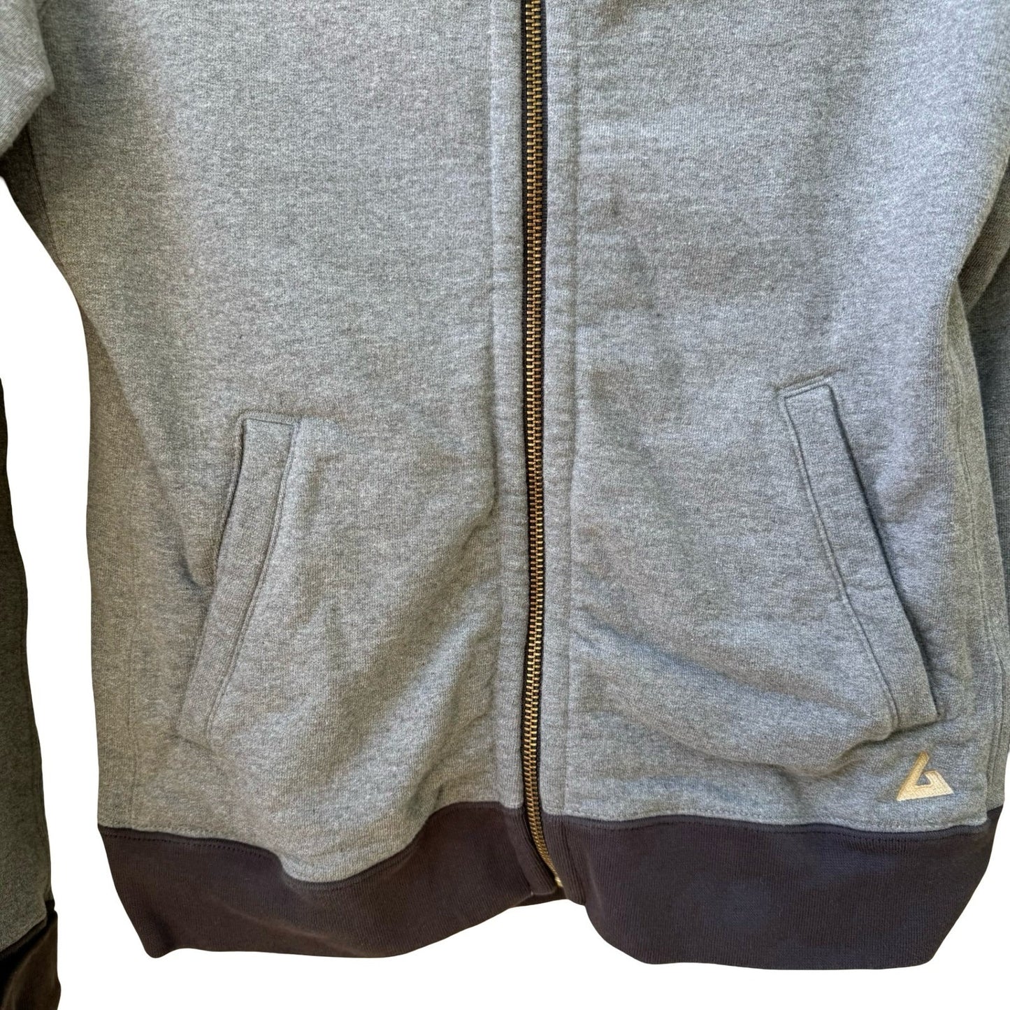American Giant 100% Cotton Sustainable Gorpcore Full Zip Sweatshirt Grey S USA