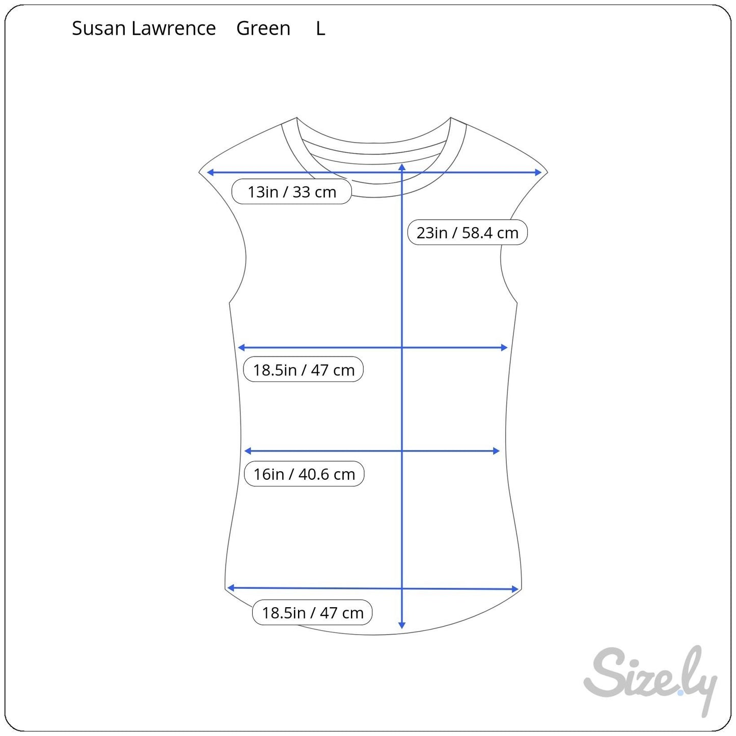 Susan Lawrence Womens Mod Sleeveless Green White Circle Pattern Jersey Shirt Top L