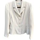 Switch Gianni Vintage Womens 6 Cream Suit Set Blazer Pencil Skirt Office Professional 3 image