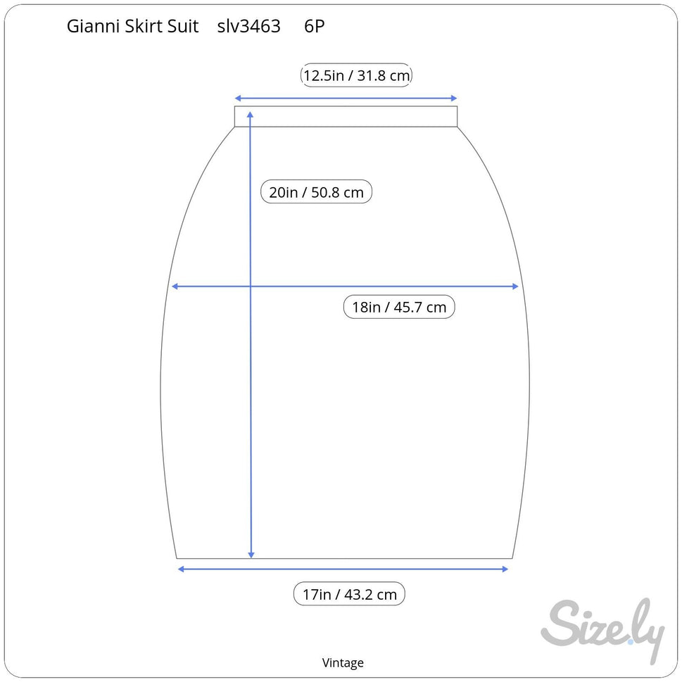 Gianni Vintage Womens 6 Cream Suit Set Blazer Pencil Skirt Office Professional