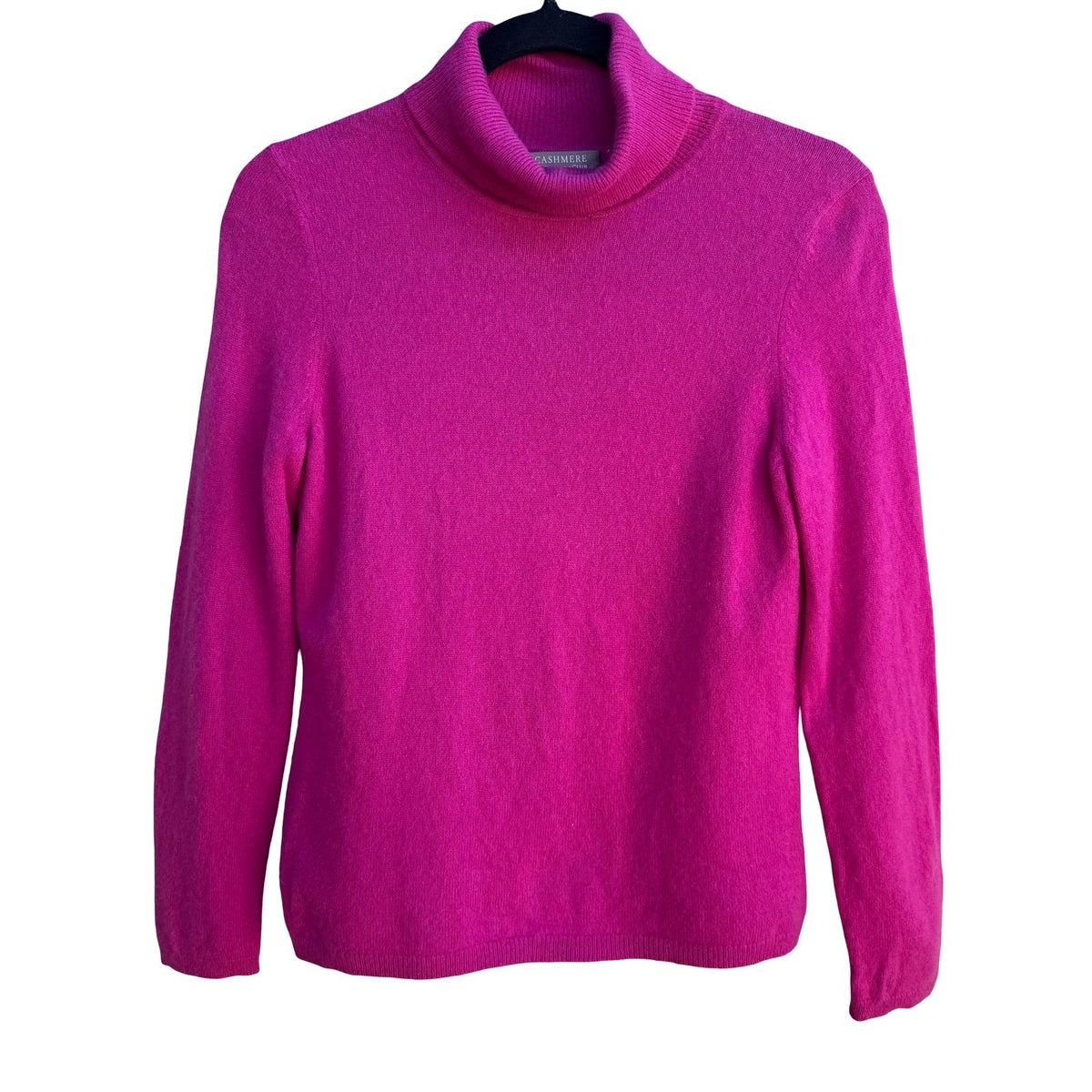 Charter Club 2 Ply Cashmere Quiet Luxury Preppy Cozy Turtleneck Sweater Pink M