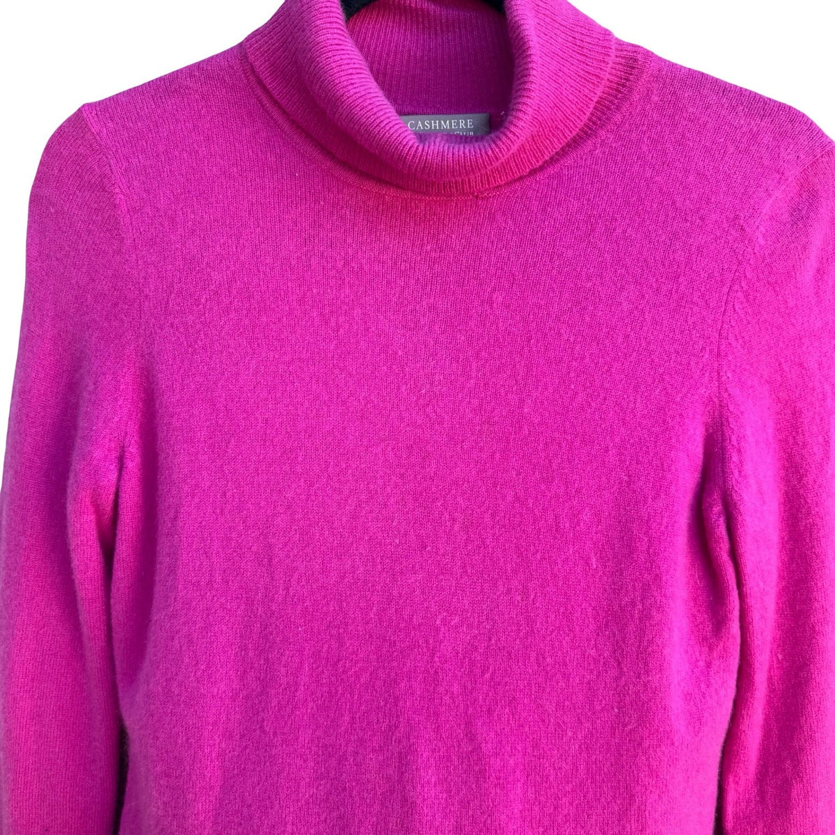 Charter Club 2 Ply Cashmere Quiet Luxury Preppy Cozy Turtleneck Sweater Pink M