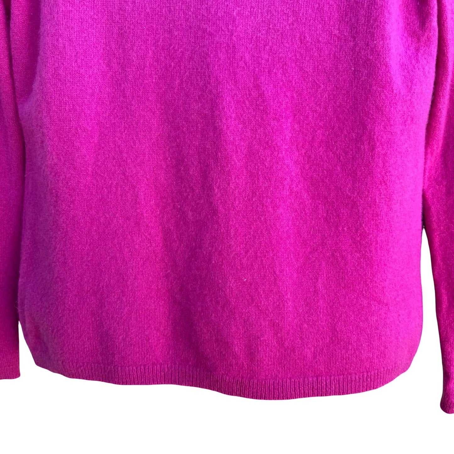 Charter Club 2 Ply Cashmere Quiet Luxury Preppy Cozy Turtleneck Sweater Pink M