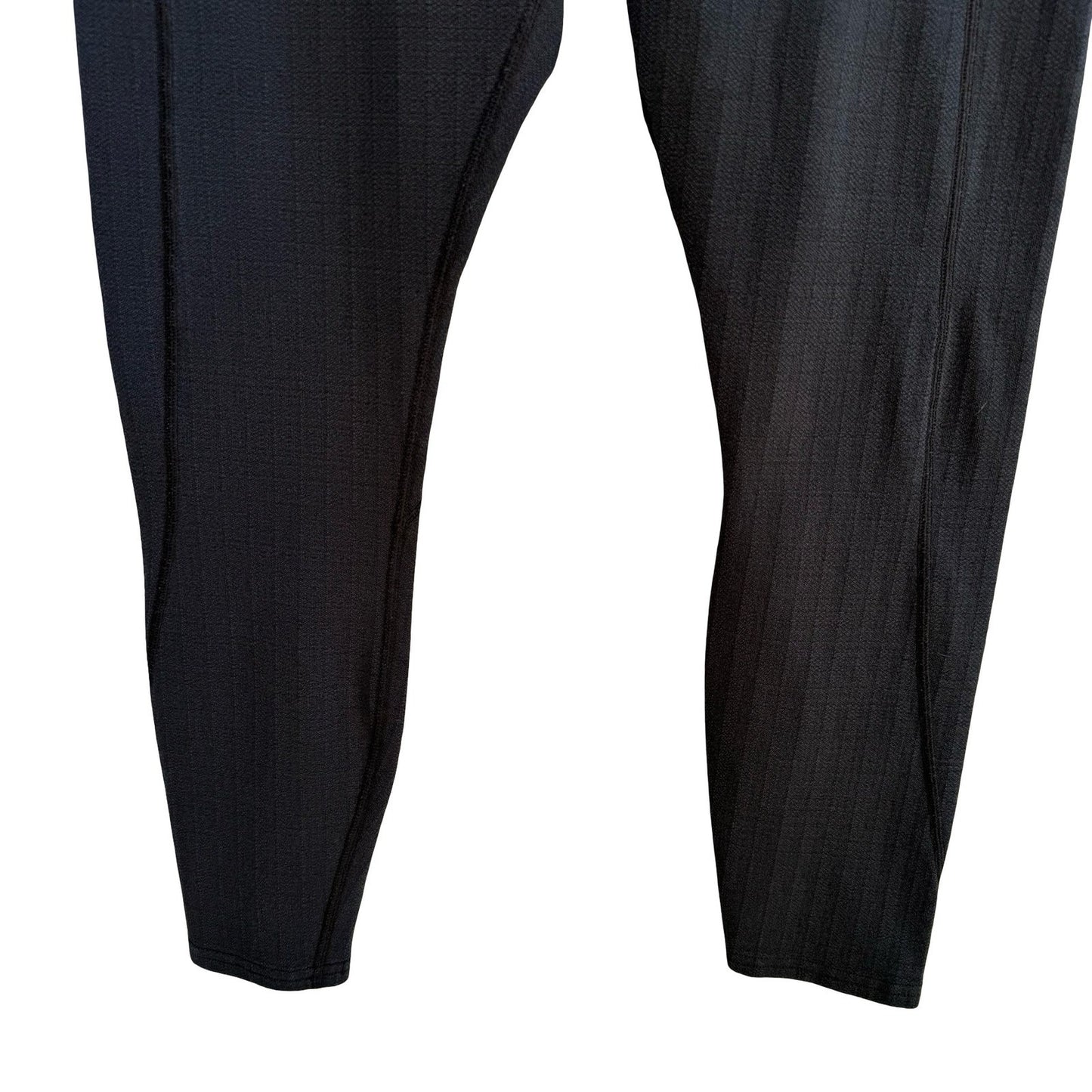Pact Organic Cotton Herringbone Leggings Side Pockets Sustainable Black Womens M