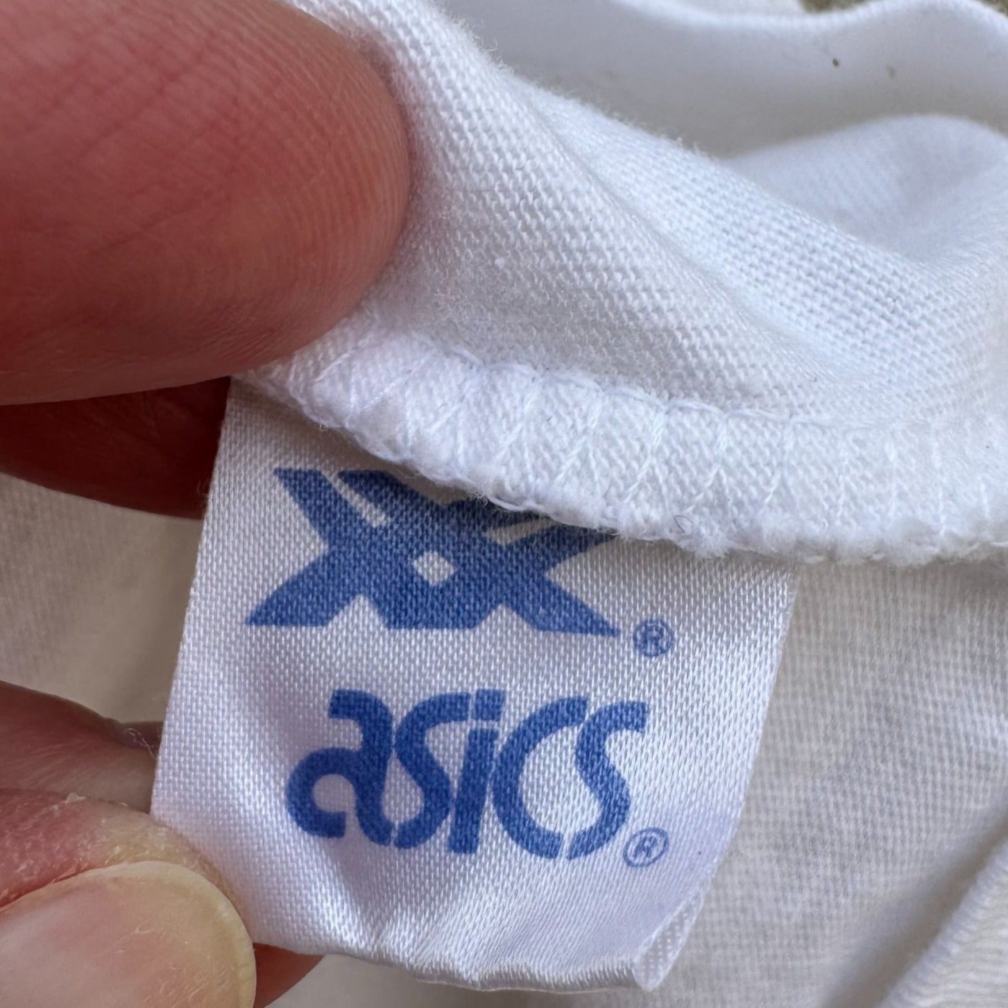 Hard Rock Cafe Singapore Vintage White Graphic Print Asics All Cotton Tee Shirt L