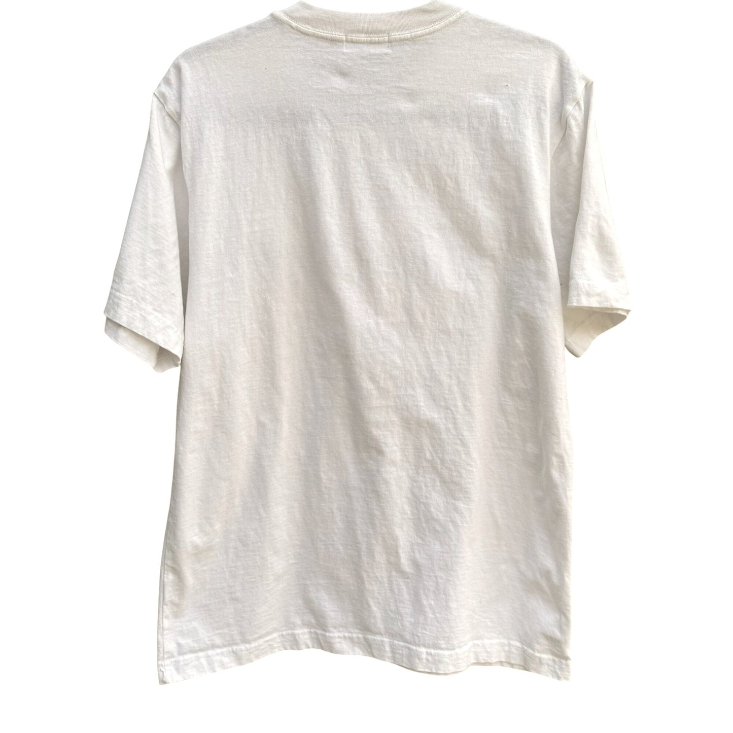 Hard Rock Cafe Singapore Vintage White Graphic Print Asics All Cotton Tee Shirt L