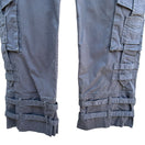 Switch Halogen Womens Gray Low Rise Strap Details Button Closure Cargo Capri Pants - 8 2 image