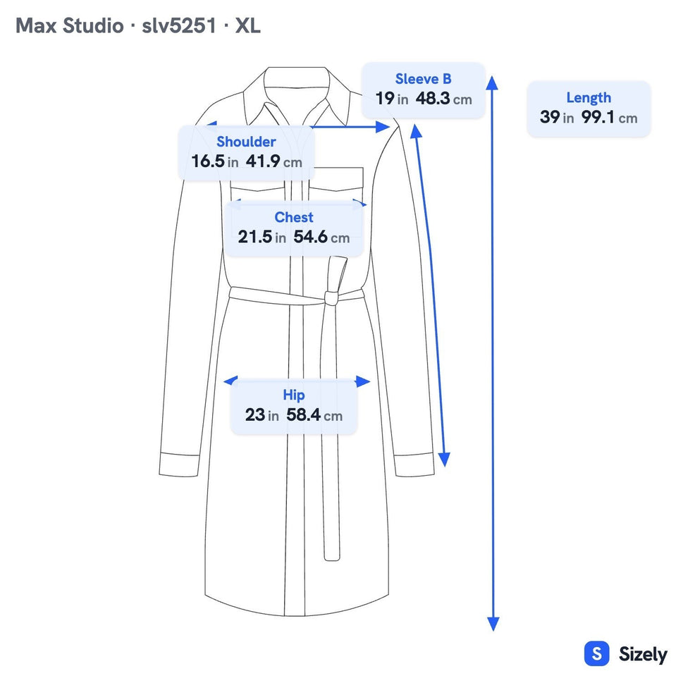 Max Studio Mod Geometric Chain Print 3/4 Sleeve Jersey Knit Shirt Dress Black XL