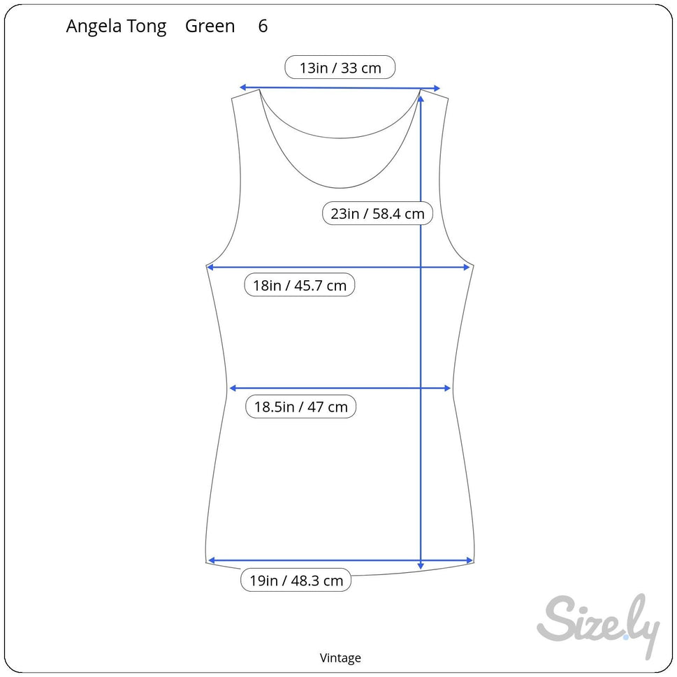 Angela Tong Womens Silk Sleeveless Lightweight Minimalist Green Blouse Top 6