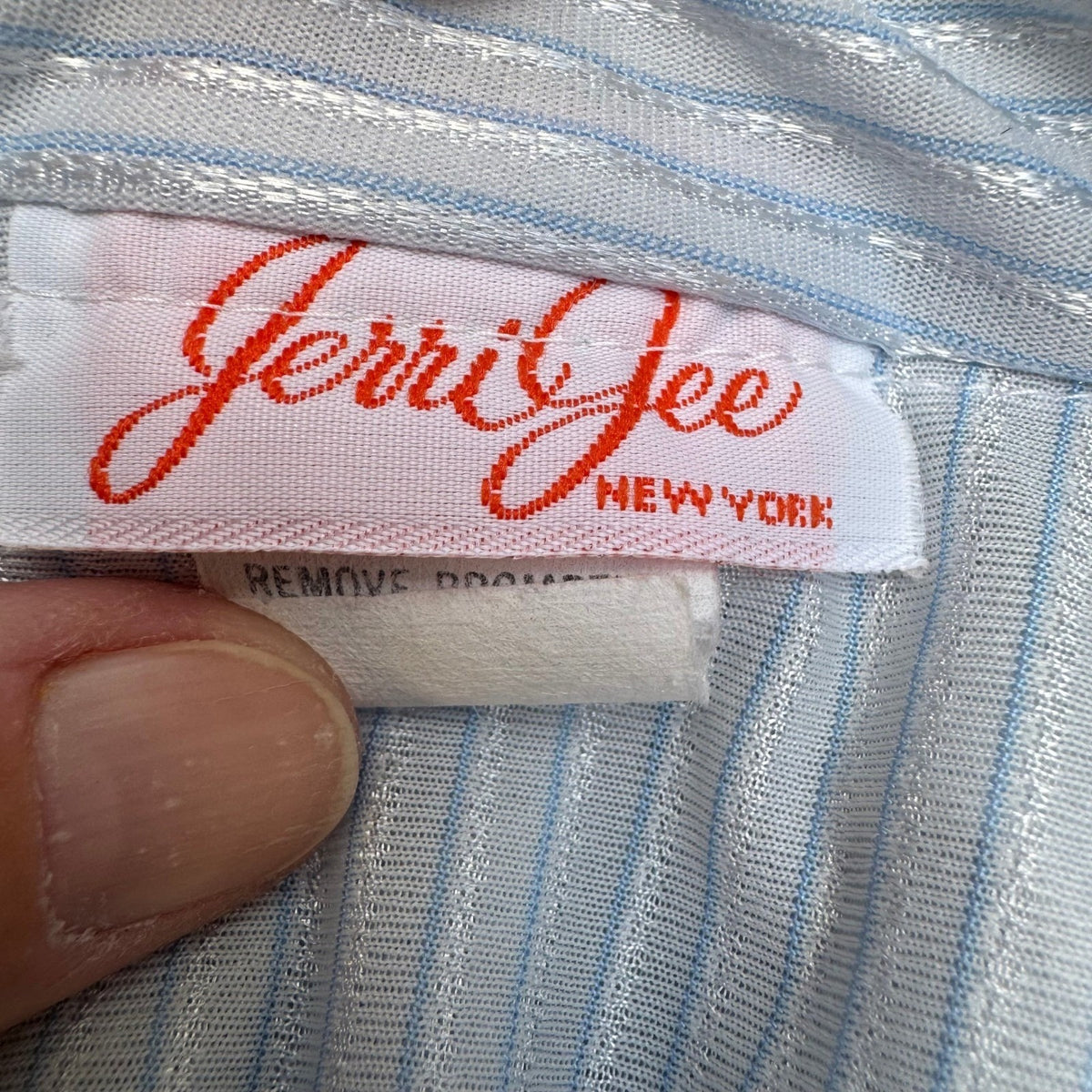 Jerri Jee Vintage 70s Coquette Cottagecore Ruffle Lace Midi Dress Pastel Blue S