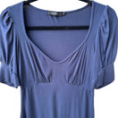 Switch Arden B Y2K Coquette Romantic Ruched Puff Sleeve Empire Waist Babydoll Blouse M 3 image