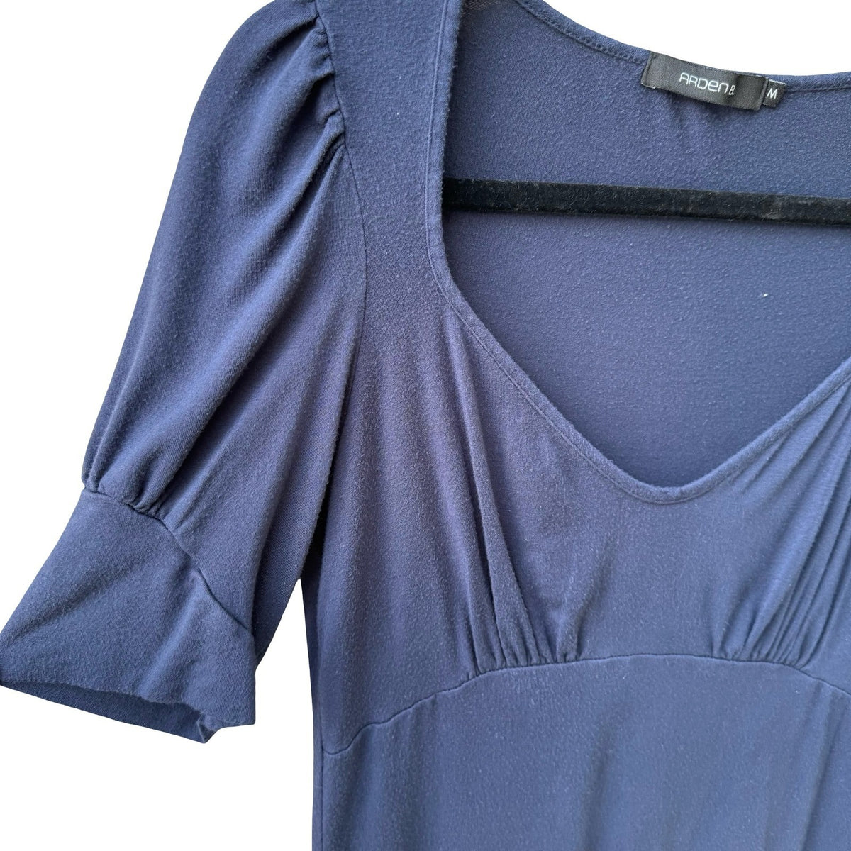 Arden B Y2K Coquette Romantic Ruched Puff Sleeve Empire Waist Babydoll Blouse M