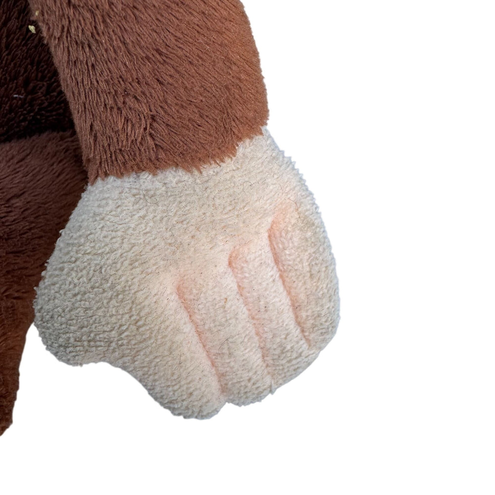 Curious George Vintage 90s Collectible Monkey Plush Toy With Santa Hat Applause