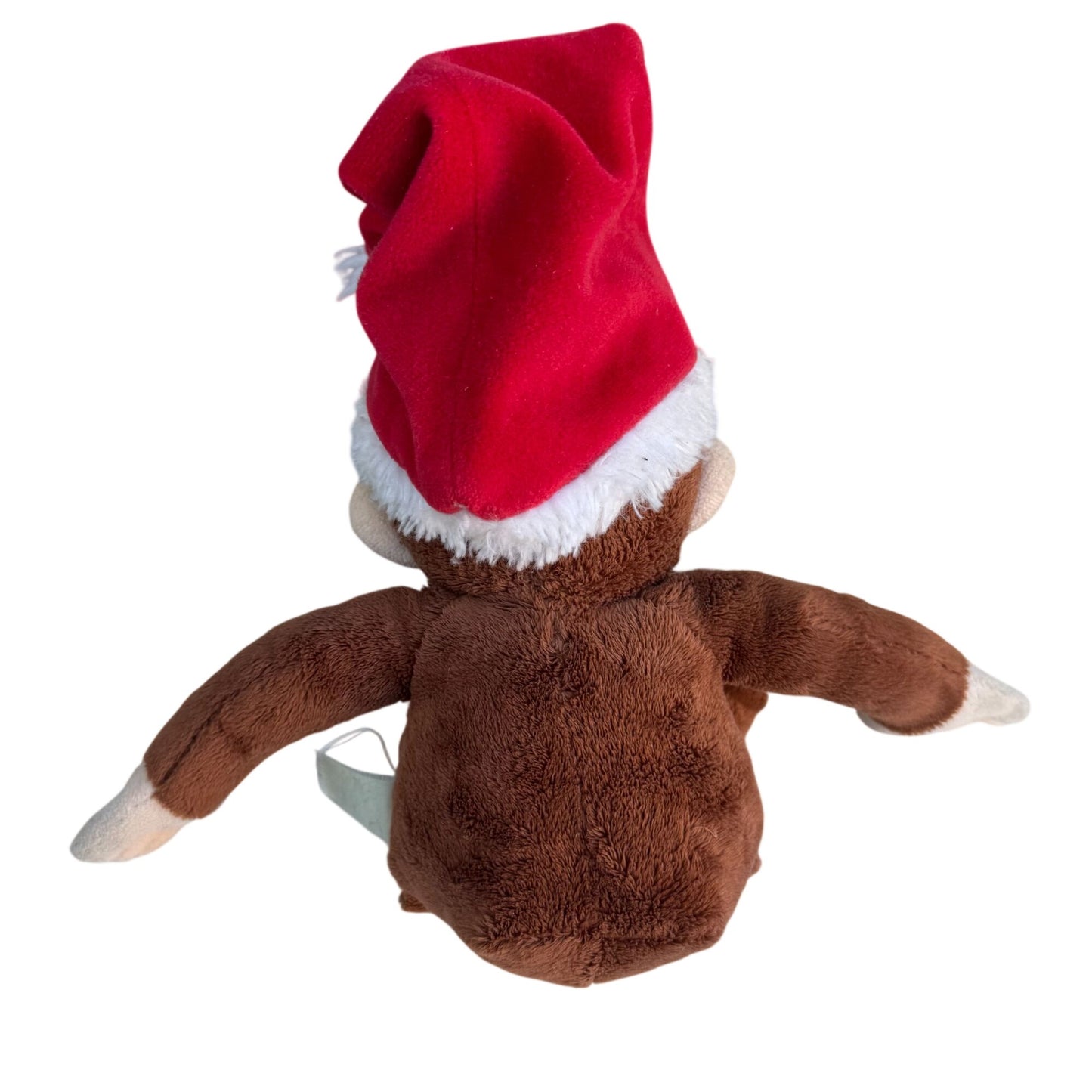 Curious George Vintage 90s Collectible Monkey Plush Toy With Santa Hat Applause