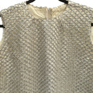 Switch Vintage Womens Sleeveless Glam Party Formal Metallic Chain Detail Silk Mesh Top XL 2 image