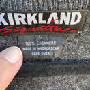 Switch Kirkland Signature 100% Cashmere Quiet Luxury Minimalist Sweater Grey Mens L 2 image