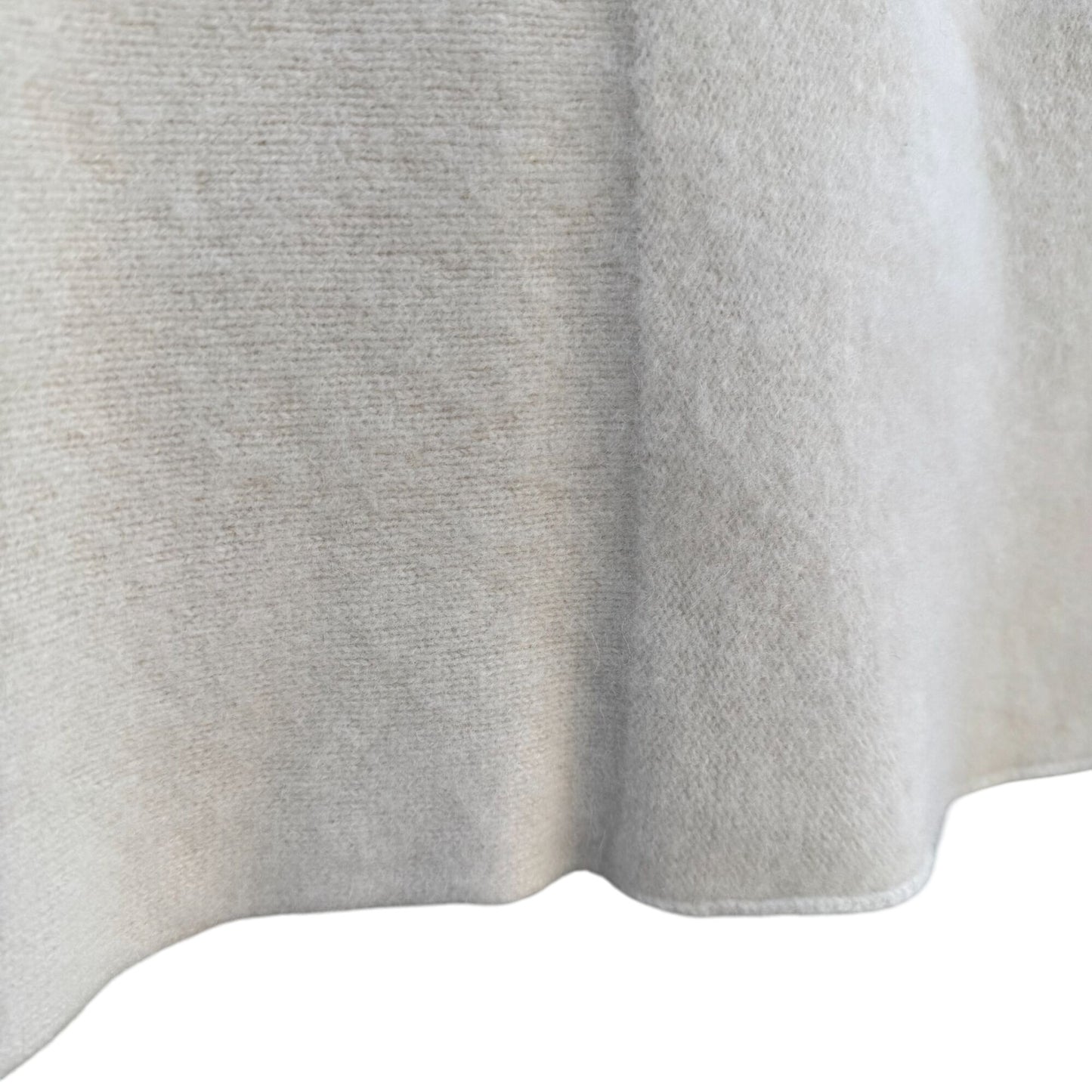 Neiman Marcus Cashmere Designer Cream Knit Luxury Turtleneck Sweater Womens L