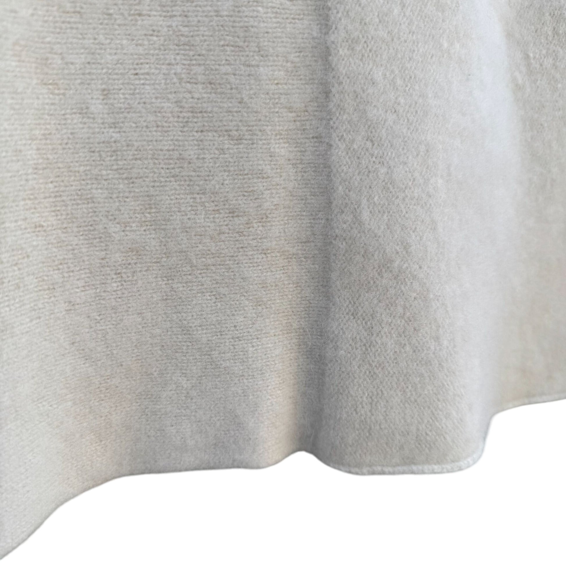 Neiman Marcus Cashmere Designer Cream Knit Luxury Turtleneck Sweater Womens L