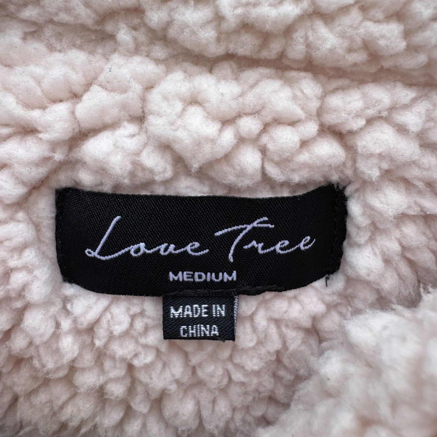 Love Tree Womens Mustard Yellow Western Sherpa Fleece Corduroy Short Jacket Med