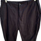 Switch Lands End Vintage 90s Y2K Womens Black Relaxed Fit Chino Capri Pants Casual 14P 3 image