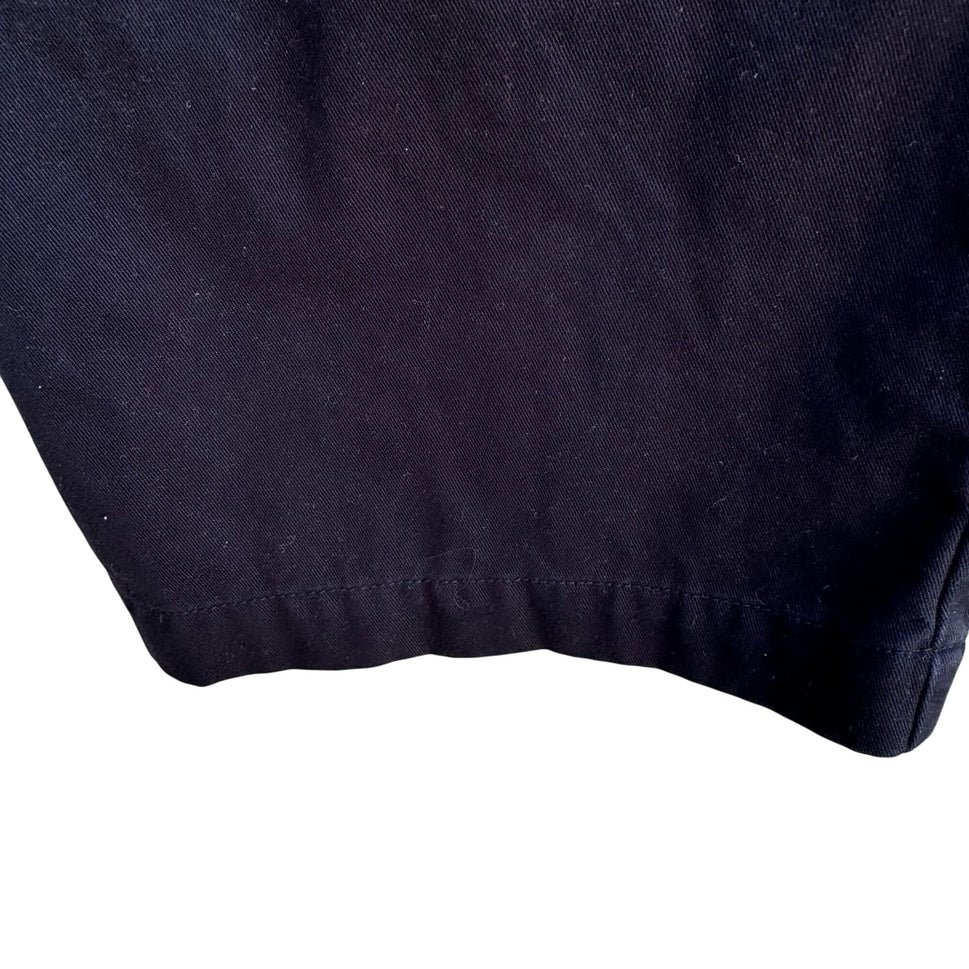 Lands End Vintage 90s Y2K Womens Black Relaxed Fit Chino Capri Pants Casual 14P