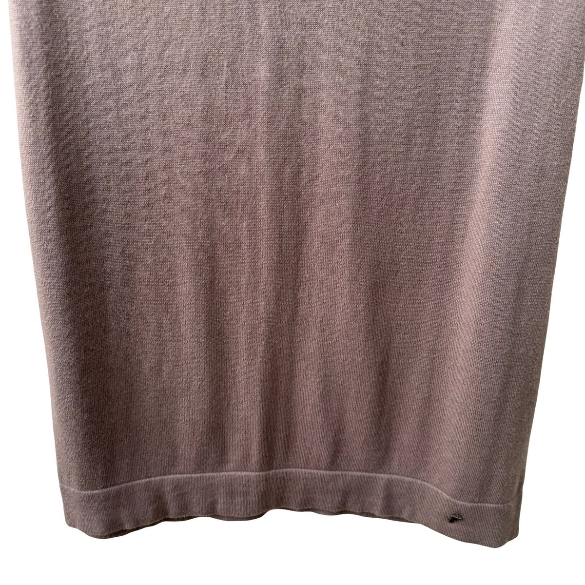 Faconnable Silk Cashmere Blend Preppy Ribbed V-Neck Sweater Vest Brown Mens XL