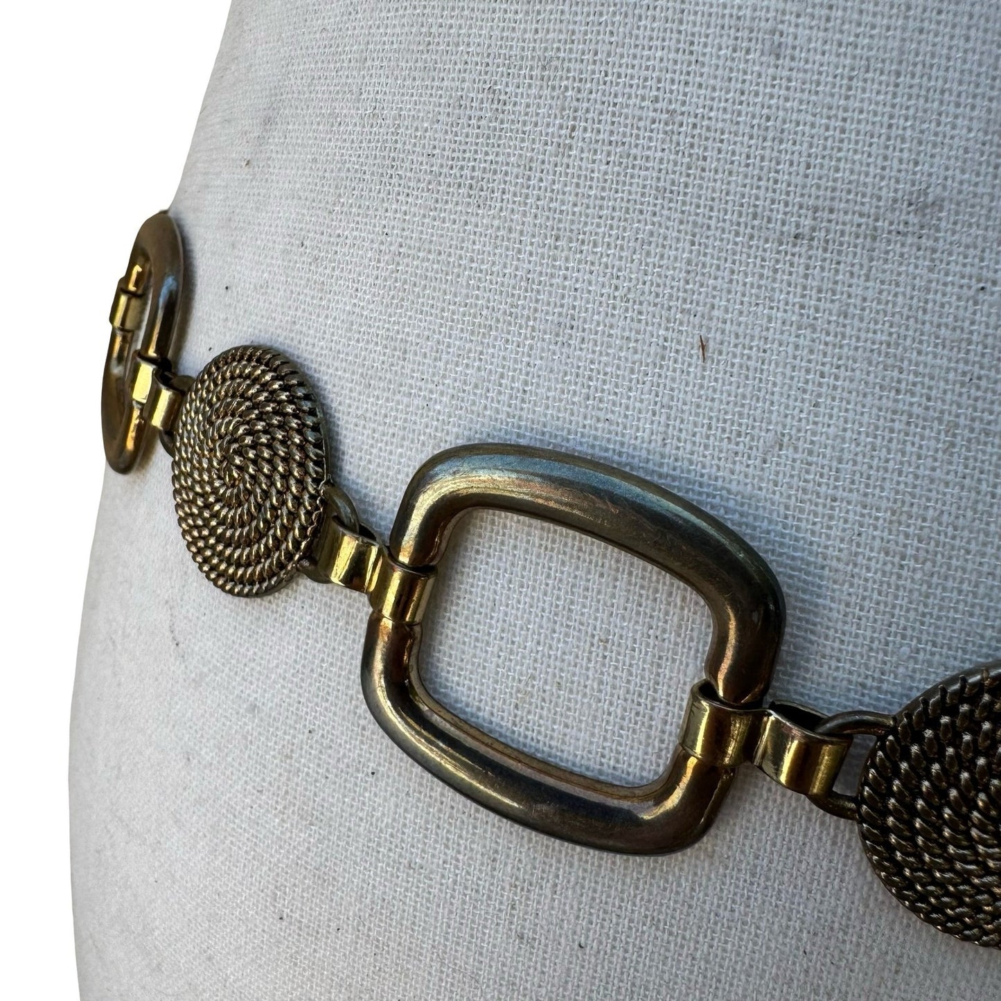Vintage Y2K 90s Boho Steampunk Renaissance Whimsigoth Chain Link Statement Belt