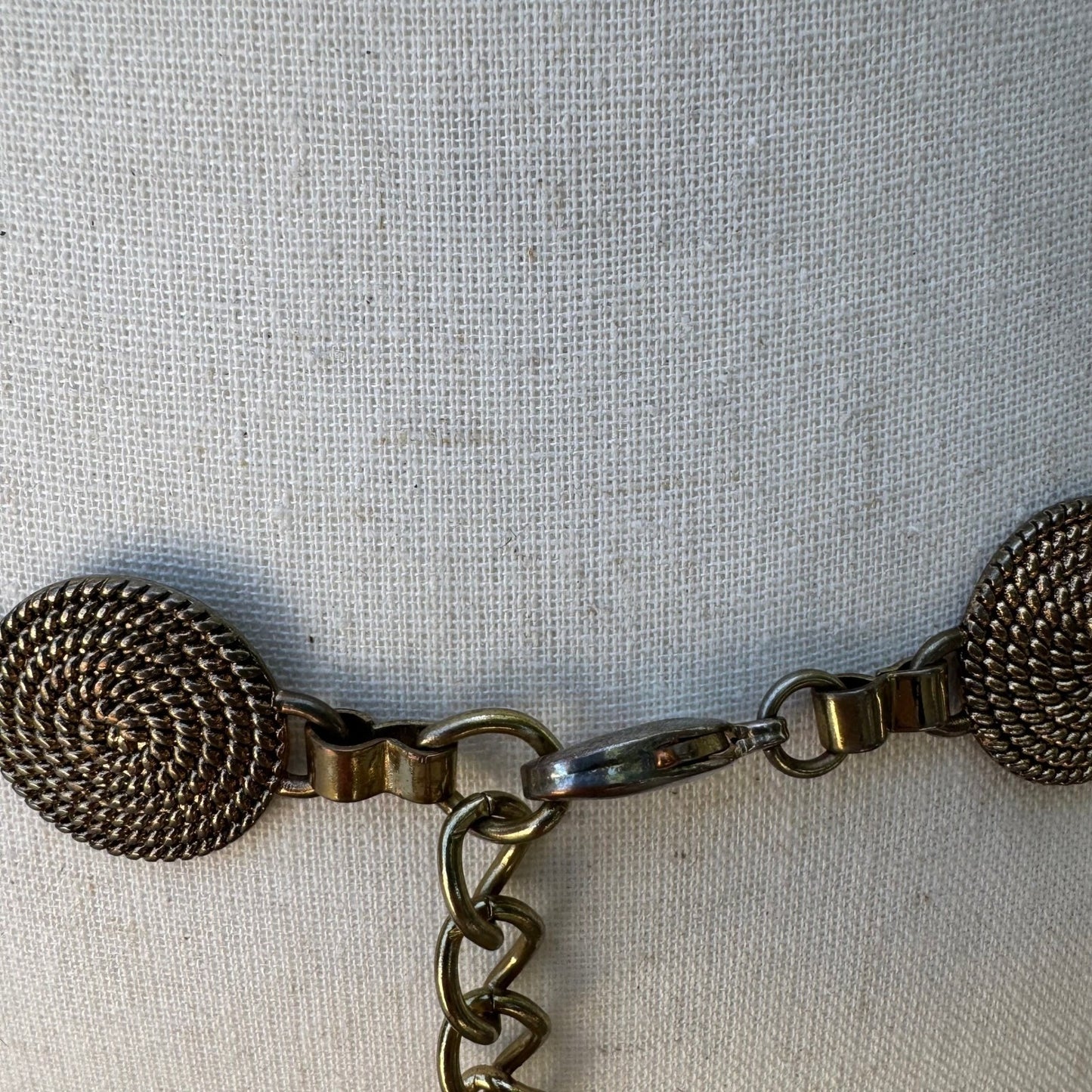 Vintage Y2K 90s Boho Steampunk Renaissance Whimsigoth Chain Link Statement Belt