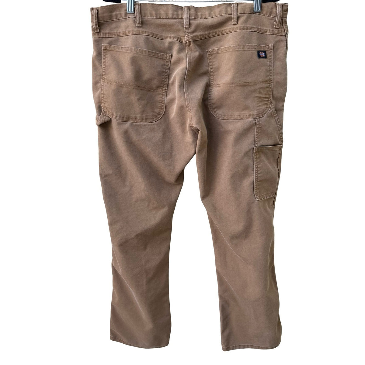 Dickies DP802SBD Flex Tough Max Duck Carpenter Workwear Pants Brown Mens 38x32