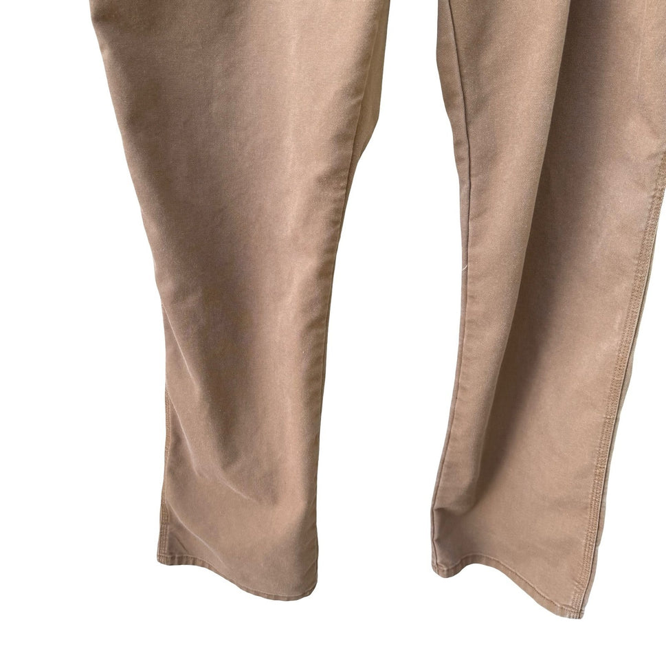 Dickies DP802SBD Flex Tough Max Duck Carpenter Workwear Pants Brown Mens 38x32