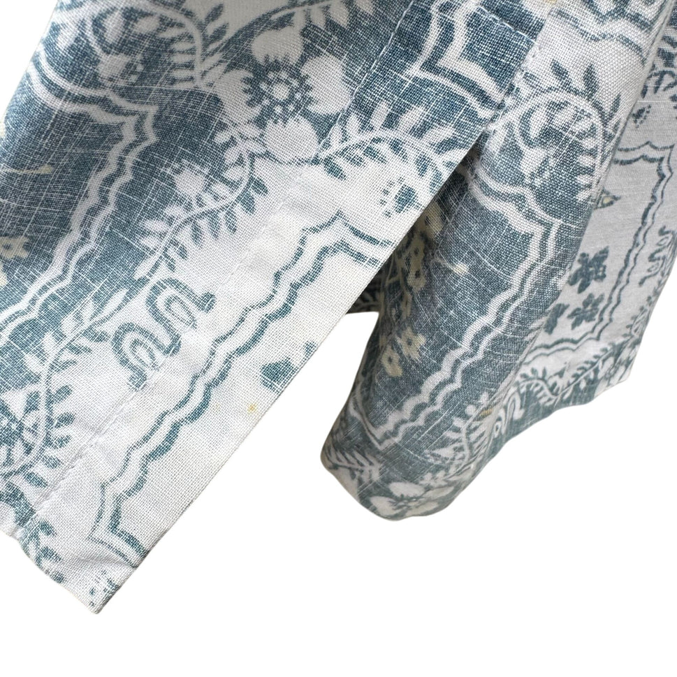 Reyn Spooner Vintage Mens Blue Hawaiian Lahain Sailor Button-Up Shirt Gold Label