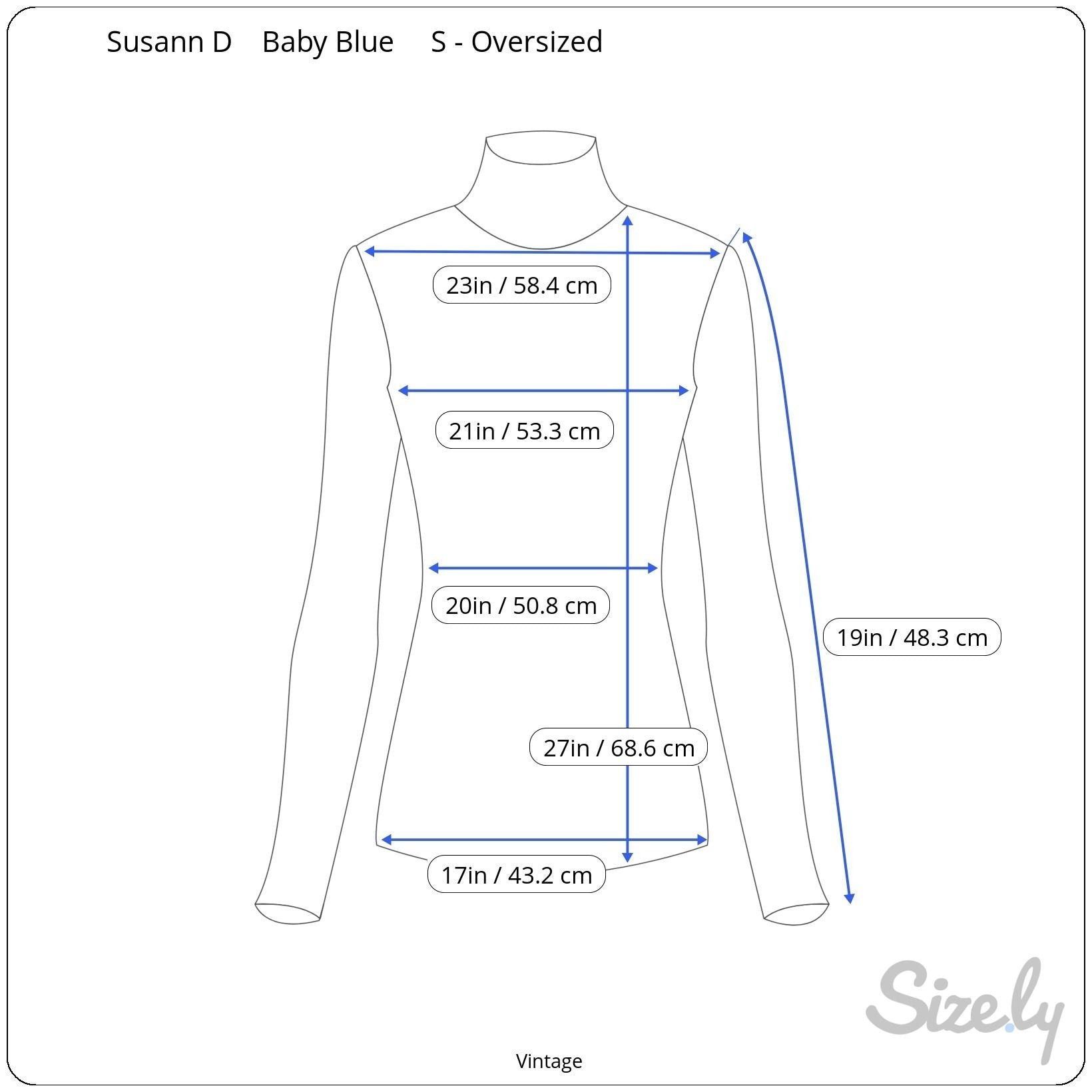 Susann D Vintage Womens Blue Chunky Knit Turtleneck Sweater Oversized Pocket S