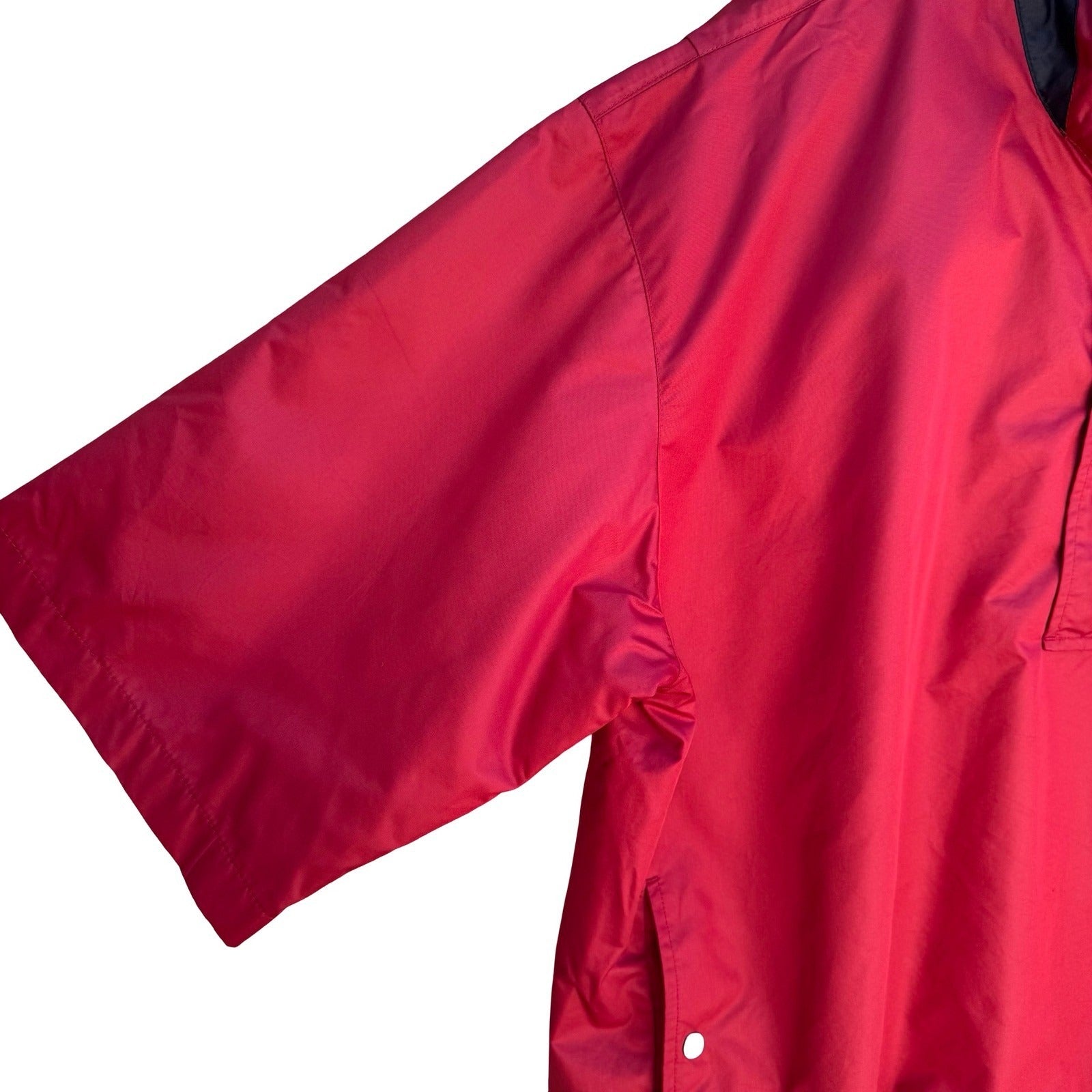 Ahead Authentics Gorpcore Red Athleisure Golf Windshirt Pullover Sporty Mens L