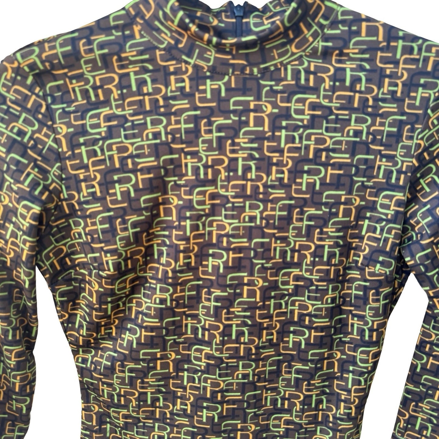 Protect Our Nature French Vintage Y2K Cyber Streetwear Mod Mock Neck Crop Top