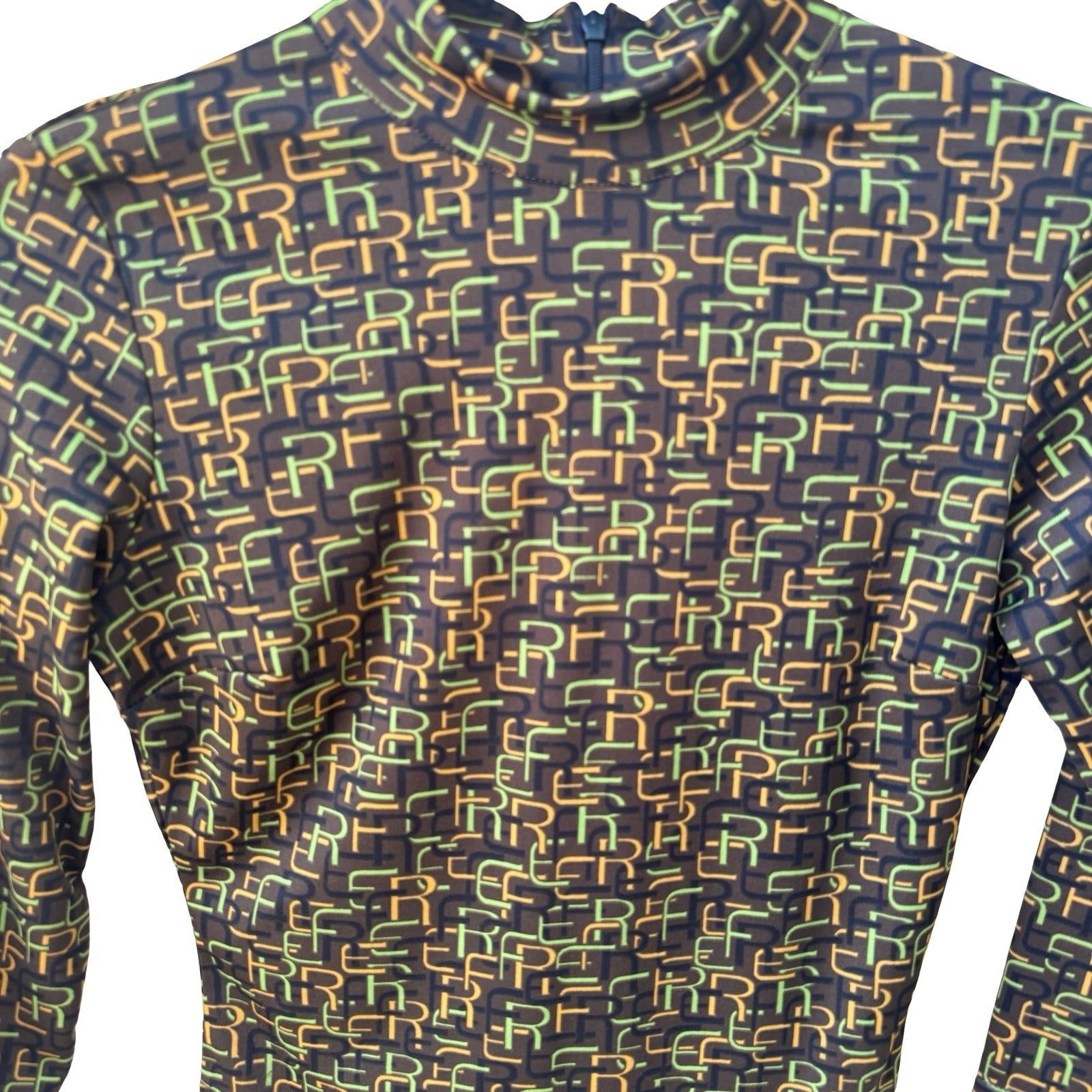 Protect Our Nature French Vintage Y2K Cyber Streetwear Mod Mock Neck Crop Top