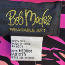 Switch Bob Mackie Wearable Art Womens Pink Zebra Print Silk Sleeveless Tank Blouse New M 2 image