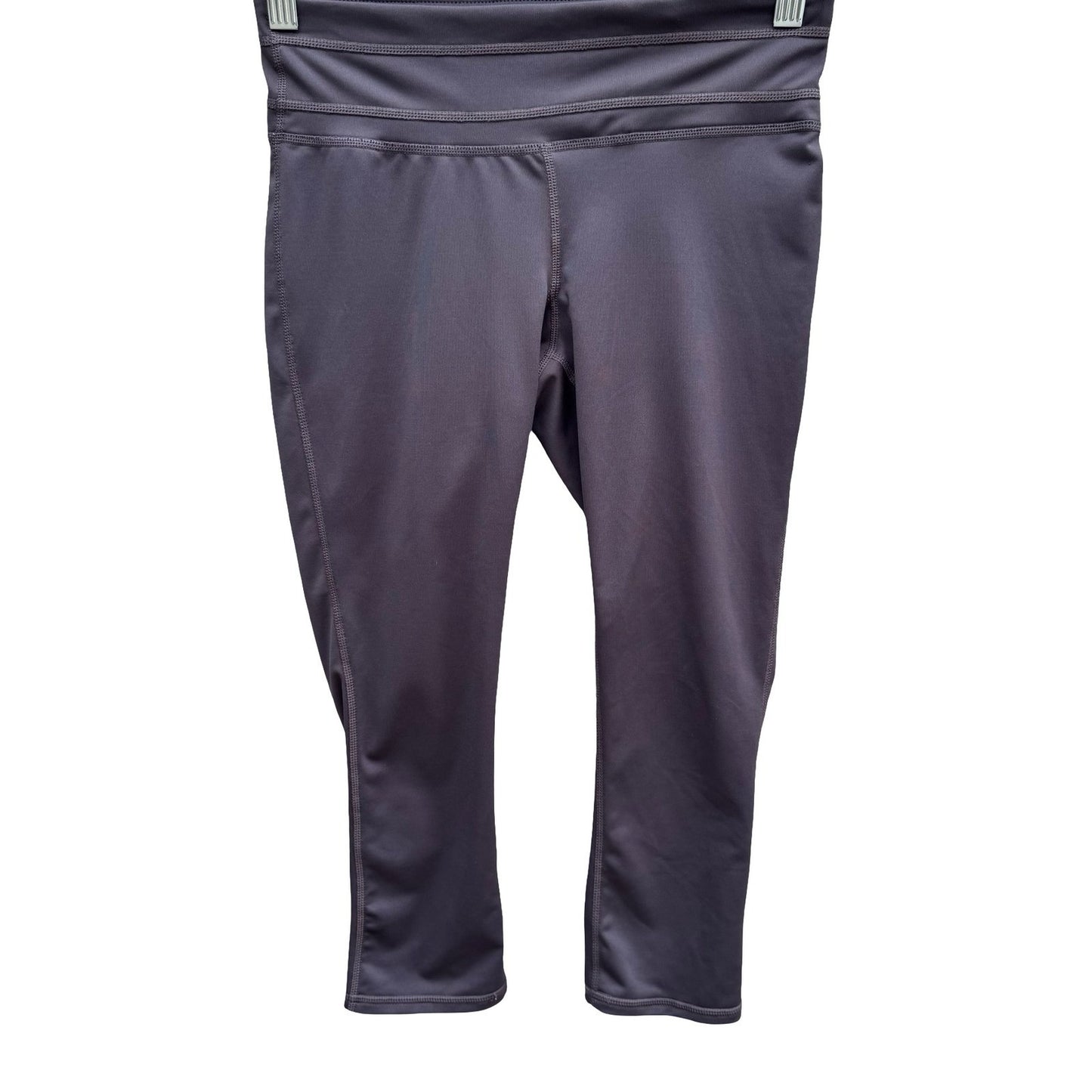 Ideology Gray Performance Capri Leggings Workout Yoga Pants Hidden Pocket XS