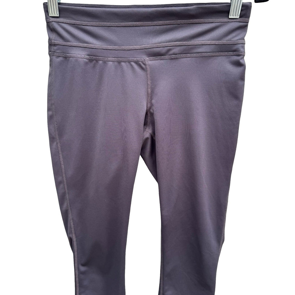 Ideology Gray Performance Capri Leggings Workout Yoga Pants Hidden Pocket XS