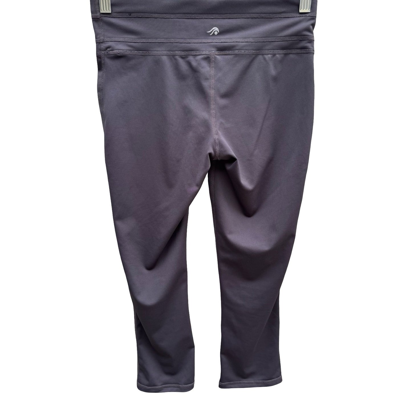 Ideology Gray Performance Capri Leggings Workout Yoga Pants Hidden Pocket XS